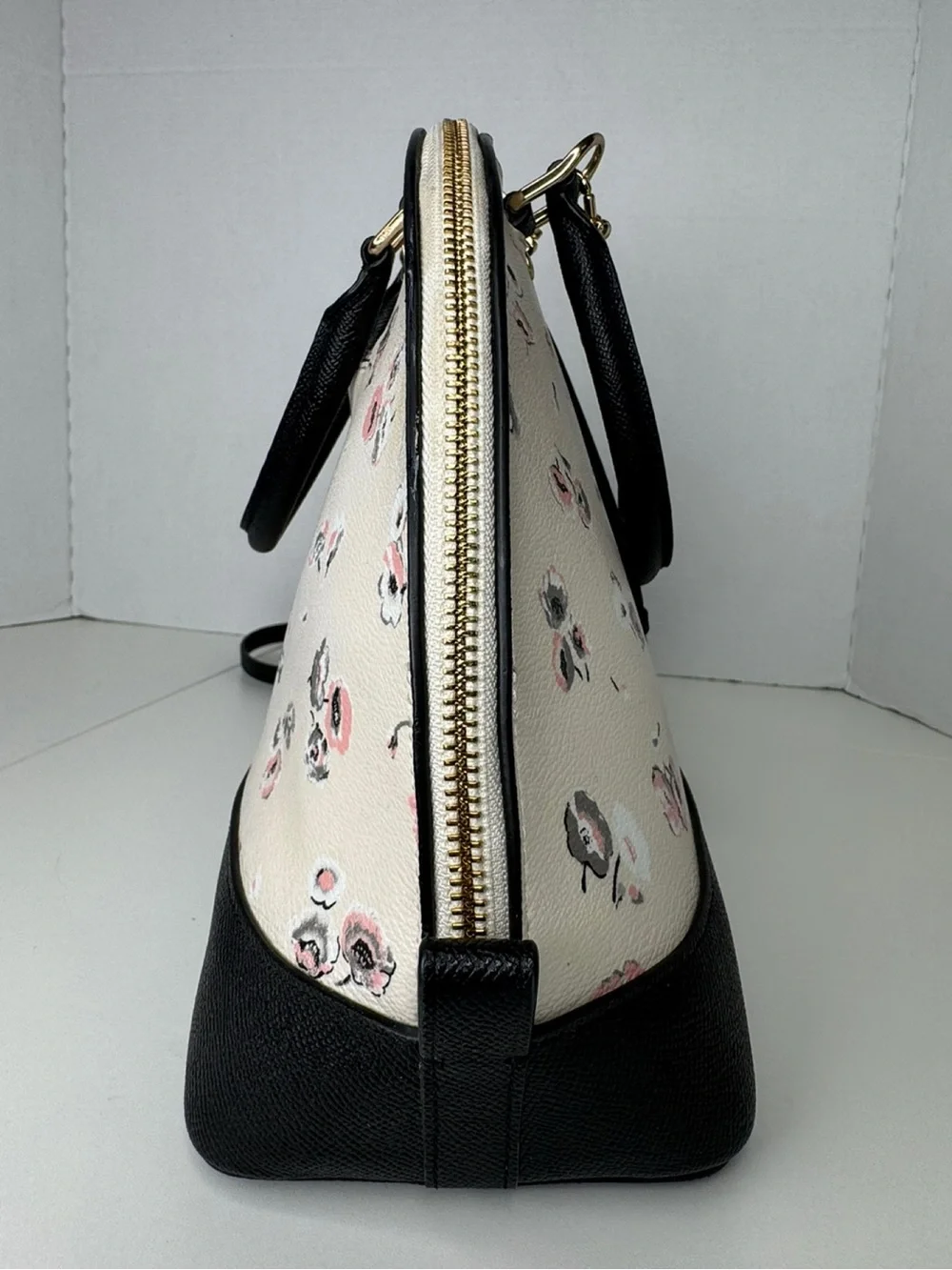 Coach Sierra Wildflower Floral Dome Satchel Shoulder Bag F37430 & Wallet